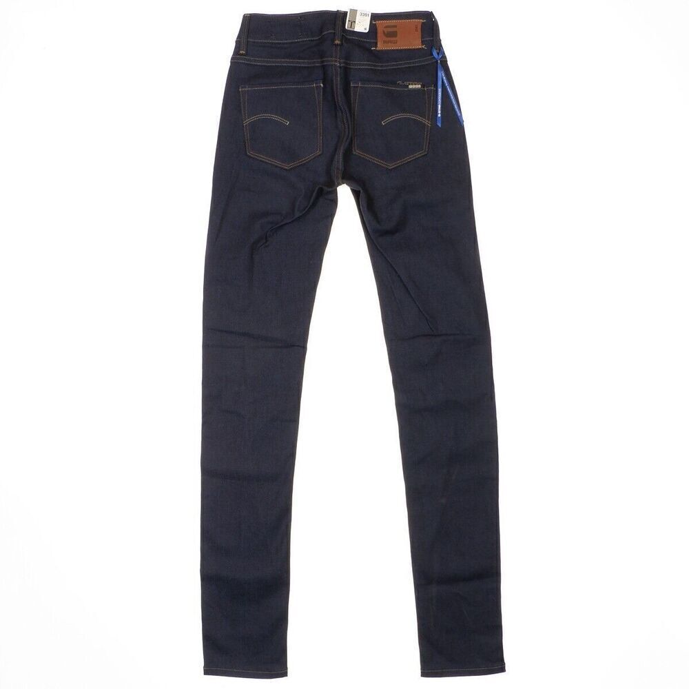 G Star Raw Contour Skinny Jeans Size 24 Womens 3301 Blue Denim Measures 24 x 31 - Picture 3 of 13